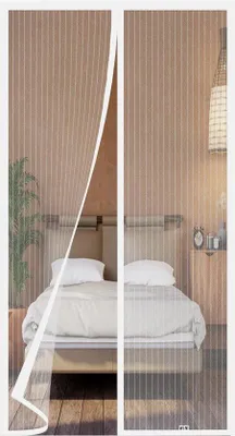 Produktbild von Famanu Fliegengitter Balkontür - 120 x 230 cm, Weiß