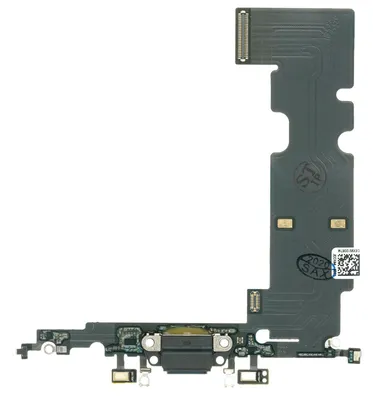 Produktbild von iPhone 8 Plus Lade Anschluss Buchse Eingang Lightning Mikrofon Flex Kabel, Schwarz