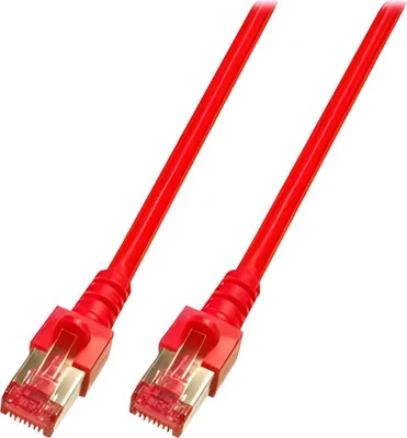 Productafbeelding van EFB K5512.0,25 EFB RJ45 Patchkabel S/FTP, Cat.6, LSZH, 0.25m, rot
