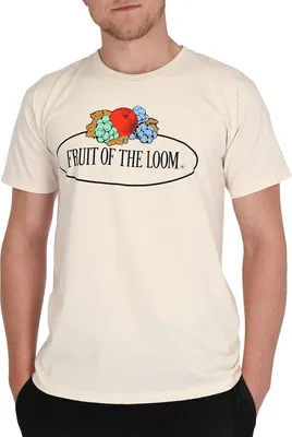 Produktbild von Fruit of the Loom T-Shirt mit Vintage Logo Farbe: natur Größe: L