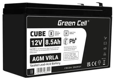 Imagen del producto de Batería sellada de plomo-ácido Green Cell USV, 8,5 Ah