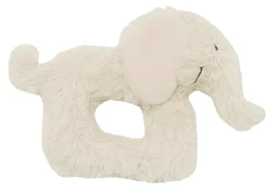 Imagen del producto de Happy Horse, peluche sonajero de elefante Ezzy, color crema, juguete para bebés