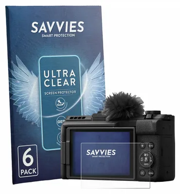 Produktbild von 6x Für Canon PowerShot V1 Premium Schutzfolie Savvies Displayschutz Display Schutz Folie Klar Transparent