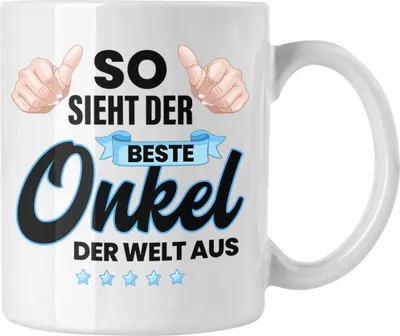 Produktbild von Trendation - Bester Onkel Geschenk von Nichte Neffe Lustige Tasse Spruch Geschenke für Onkel Nichten Geschenkidee Lustig (Weiß)