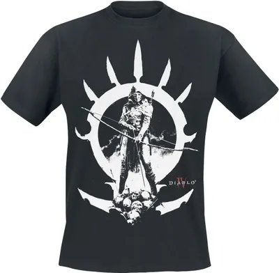 Produktbild von Diablo T-Shirt Herren 4 - Rogue schwarz Fan-Merch, Gaming 100% Baumwolle L