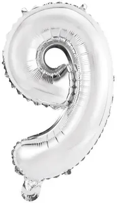 Produktbild von Amscan 9909677, Spielzeugballon, Folie, Silber, 5 Stück(e)