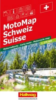 Obrázok produktu pre Hallwag MotoMap Motocyklová mapa Švajčiarska 1:275 000