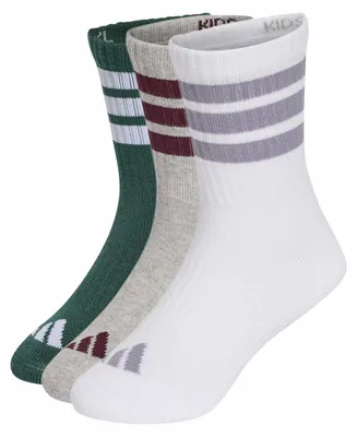 Productafbeelding van adidas Uni kindersokken, 3-strepen, met demping, sportieve enkelsokken, set van 3 paar