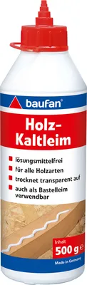 Produktbild von Baufan Bauchemie 500g Holzkaltleim Holzleim Kaltleim lösungsmittelfrei Leim Kleber Bastelleim