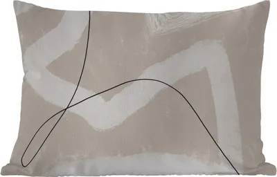 Produktbild von MuchoWow® Outdoor Kissen - Linie - Abstrakt - Design - 60x40 cm - Wetterfest - Lounge Kissen - Zierkissen - Kissen für Innenräume