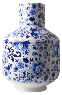 Immagine prodotto di Heinen Delfts Blauw – Vaso sferico decorato con fiori