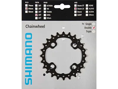 Image de Plateau Shimano FC-M675 / M615 24-4 AM 2x10 vitesses