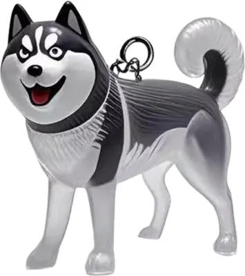Produktbild von Schlüsselanhänger zum Sammeln von Hundehaaren, Schlüsselanhänger in Hundeform, Charm-Schlüsselanhänger, Gedenk-Aufbewahrungsbox, transparente Andenkenkapsel für Tierfell, Gedenkgeschenk für Tierliebhaber