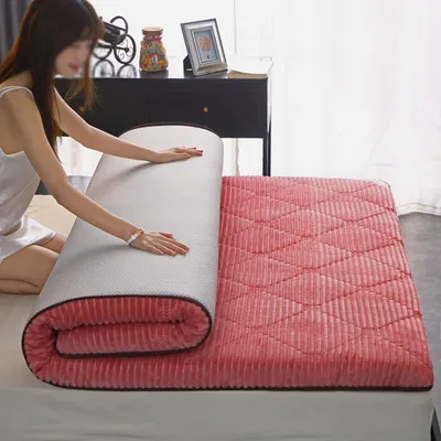 Obrázek produktu pro Skládací futonová matrace – Měkká podložka ve stylu tatami, ideální pro kempování – 120 x 200 cm