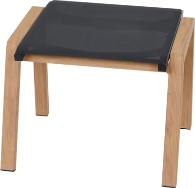 Produktbild von Siena Garden Catania Dining Hocker – Aluminium, teaklook & Ranotex in grau (T88500)