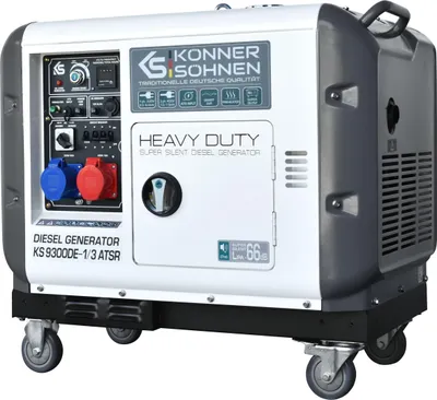 Produktbild von Könner & Söhnen KS 9300DE-1/3 ATSR, 7000 W, 400 V, 20 l, Diesel, Elektronisch, 50 Hz