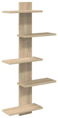 Obrázek produktu pro vidaXL Nástěnná police Sonoma, dubový Imitace, 48,5 x 15 x 101 cm, dřevotřísková deska