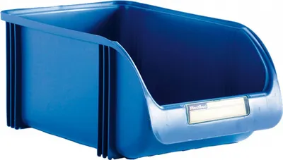 Productafbeelding van Plastic opbergbox, titanium blauw, 30 liter, van polypropyleen (30 x 50 x 21 cm)