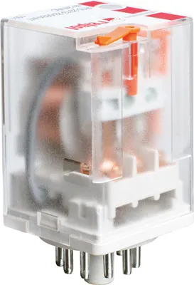 Zdjęcie produktu dla Przekaźnik elektromagnetyczny, przemysłowy - mały rozmiar, do gniazda wtykowego R15-2013-23-5230-WT RELPOL