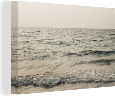 Produktbild von OneMillionCanvasses® - Leinwandbilder - 150x100 cm, Meer - Sommer - Wellen, Wandbilder Kunstdruck Wanddekoration - Foto auf Leinwand - Gemälde auf Holzrahmen
