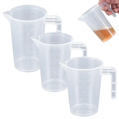 Productafbeelding van Metselbekerset, 3 stuks, 50 ml, 100 ml, 250 ml, kunststof, met schaalverdeling