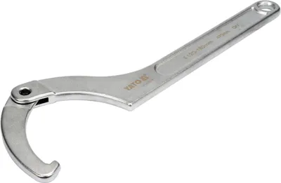 YATO Hakenschlüssel mit Nasen-Gelenk 120-180 mm CrV Stahl
