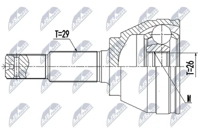 Produktbild von NTY Gelenksatz Antriebswelle Vorne Links Vorne Rechts für NISSAN JUKE (F15) NPZ-NS-097