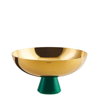 Zdjęcie produktu dla Sambonet Madame Edelstahl/PVD Gold Schale a.Fuß 20,5 cm 55338GA4