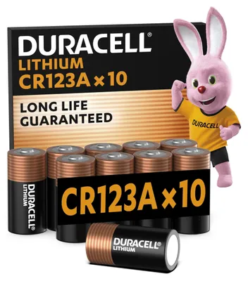 Obrázok produktu pre DURACELL CR123, vysokoenergetická lítiová batéria (10 kusov), 3V, typ CR123A/CR17345