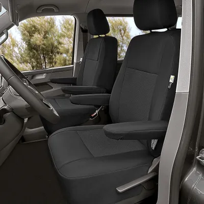 Produktbild von Maß-Sitzbezüge kompatibel mit VW T5 2003-2015 Vorne 1te-Reihe (2x Einzelsitz) Z460680