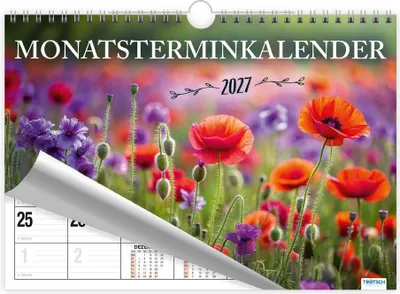Produktbild von TRÖTSCH - Monatsterminer Montasterminkalender mit Fotocover 2027