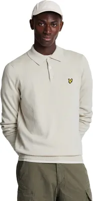 Produktbild von Lyle & Scott Poloshirts langarm einfarbig beige Slim Fit