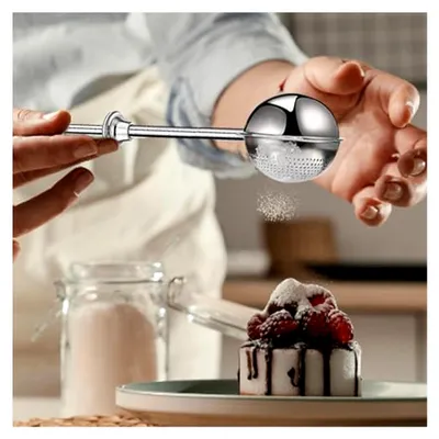 Produktbild von 2 Stück Edelstahl Puderzuckerstreuer und Mehlspender