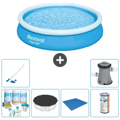 Produktbild von Bestway Fast Set Rund - 366x76 cm - 7-teilig S21384