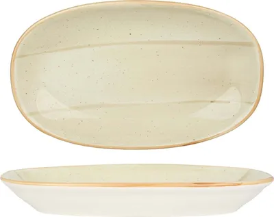 Image de Bonna Bol de service - Aura Terrain - Porcelaine - 24x14 cm
