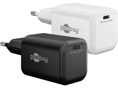 Produktbild von goobay USB-C PD GaN Schnelladegerät Nano 65 W, Ladegerät