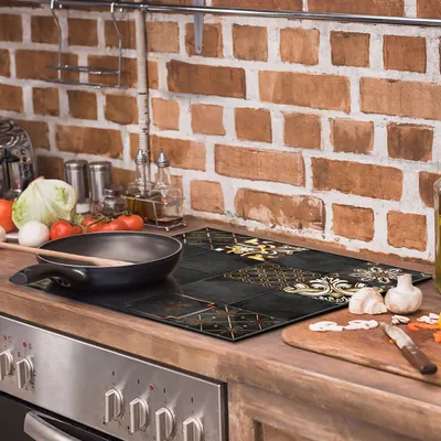 Produktbild von Glasschutzplatte für den Herd 60x52 Mosaik