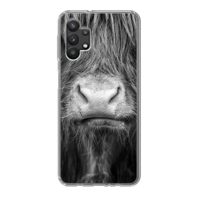 Produktbild von MuchoWow® Handyhülle Schutzhülle Hülle für Samsung Galaxy A32 5G Schottischer Highlander - Haare - Tiere Silikon Softcase Handy Hülle - Softcase
