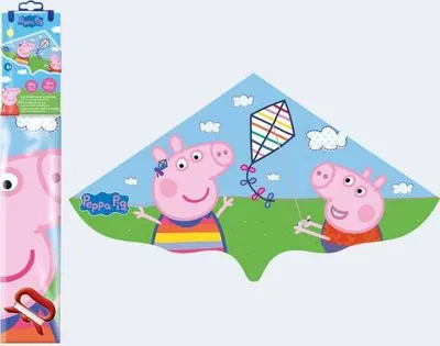Produktbild von Drachen Peppa Pig 115x63cm mit Schnur