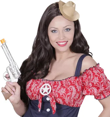 Produktbild von Mini Cowboyhut schwarz/beige sortiert
