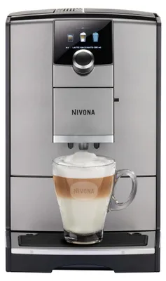 Produktbild von Nivona NICR 7’95, Espressomaschine, 2,2 l, Kaffeebohnen, Eingebautes Mahlwerk, 1455 W, Edelstahl, Schwarz