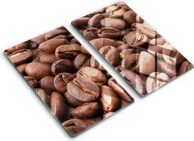 Produktbild von Abdeckung Glas - Küchenabdeckung - 2x30x52 cm - Abdeckplatte -Kaffeebohnen