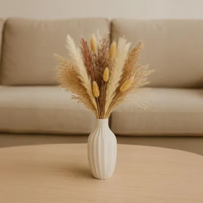 Obrázek produktu pro Sada sušených Pampas Grass, 144 kusů - Boho Decor