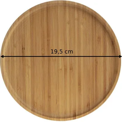 Zdjęcie produktu dla Taca do serwowania 19,5 cm bambusowa