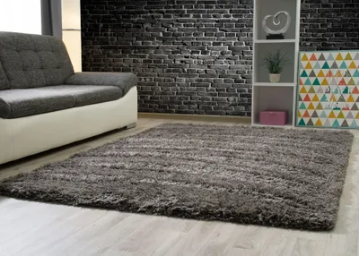 Produktbild von Hochflor Langflor Teppich Pindos in Anthrazit, Flauschig, , Wohnzimmer, Größe: 240x290 cm
