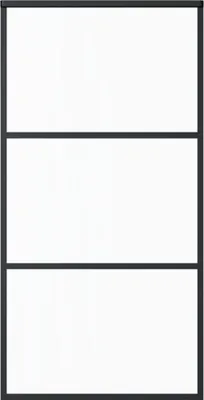 Obrázok produktu pre posuvné dvere ESG zo skla a hliníka 102x205 cm čierne