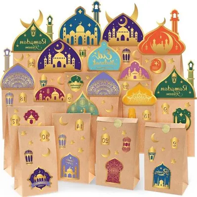 Produktbild von Ramadan Dekorationsbeutel, Papier, für Kalender