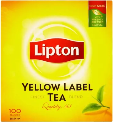 Produktbild von Lipton Teebeutel Yellow Label Tee - Schwarztee (150g)