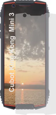 Produktbild von 3x prémiová pancéřová fólie pro Cubot King Kong Mini 3 crystal clear screen protector - Ochranná fólie