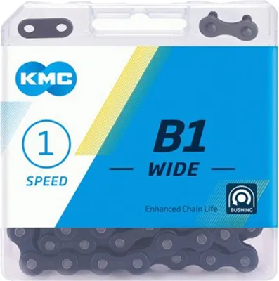 Obrázok produktu pre kette B1 breit 1/2 x 1/8 Zoll 112S Einfachgeschwindigkeit schwarz